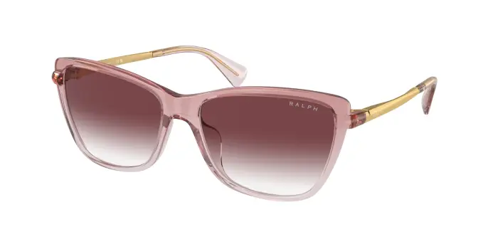 Donna Ralph Lauren RA5308U 61258H Occhiali da sole Iniettato Rosa Viola Cat Eye Normale Sfumato