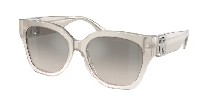 Donna Ralph Lauren RL8221 THE OVERSZED RICKY 611208 Occhiali da sole Acetato Grigio Farfalla Normale Sfumato