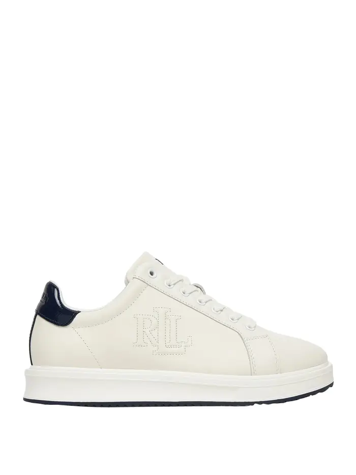 sneakers ralph lauren ainsley da donna - bianco