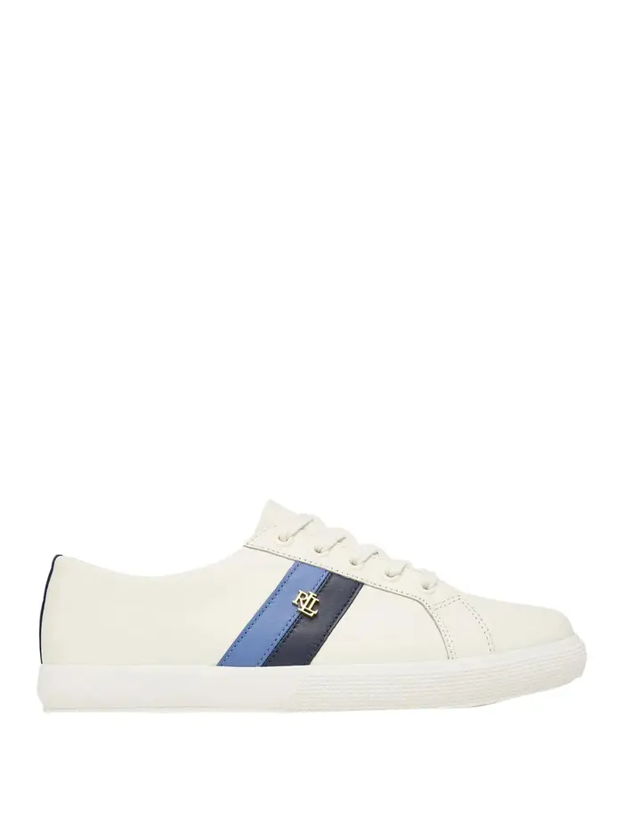 sneakers ralph lauren janson da donna - bianco
