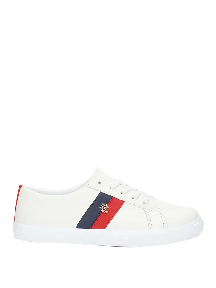 sneakers ralph lauren janson da donna - bianco ,5