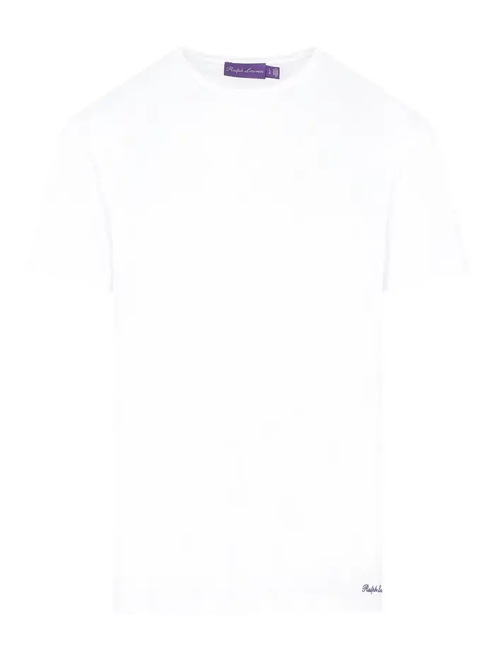 Ralph Lauren T-shirt a logo ricamato Bianco