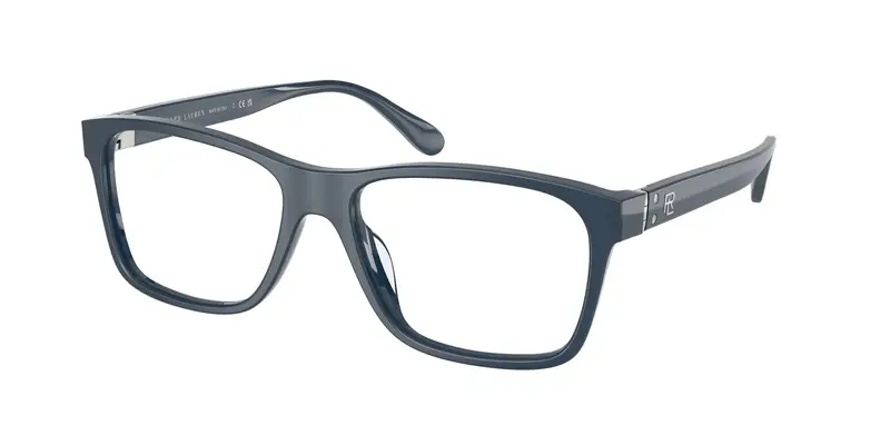 Ralph Lauren Uomo RL6240U 5377 Montature da vista Acetato Blu Trasparente Squadrata Normale