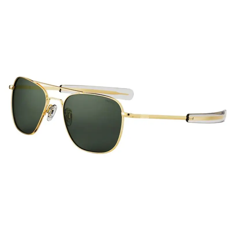 Randolph Engineering Unisex AF056 Gold 23k Occhiali da sole outlet Metallo Oro Verde Squadrata Normale