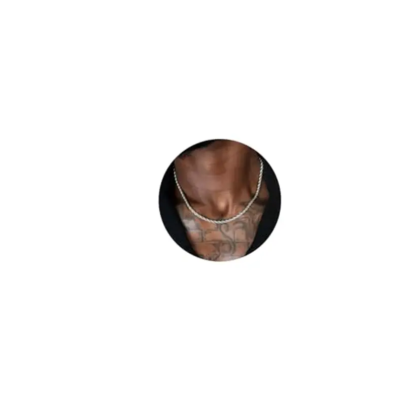 RANKEEF Collana Uomo Argento Collana Uomo in Argento Sterling 925 - Catena a Cordoncino 2/3/4mm Disponibile in tre spessori con design a