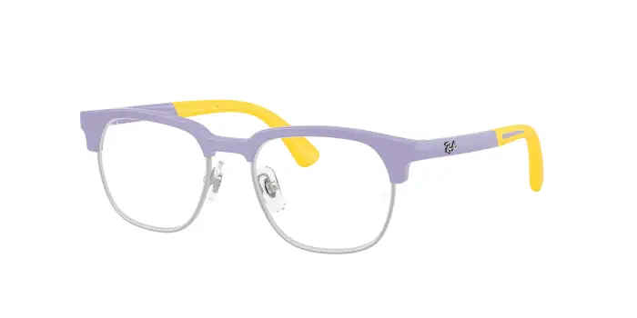 Ray - Ban Bambino RY1641 7506 Montature da vista bambino Iniettato Viola Trasparente Squadrata Normale