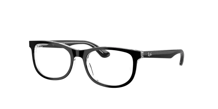 Ray - Ban Bambino RY1642 3529 Montature da vista bambino Acetato Nero Trasparente Pillow Normale
