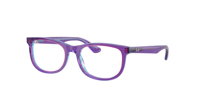 Ray - Ban Bambino RY1642 3997 Montature da vista bambino Acetato Viola Trasparente Pillow Normale