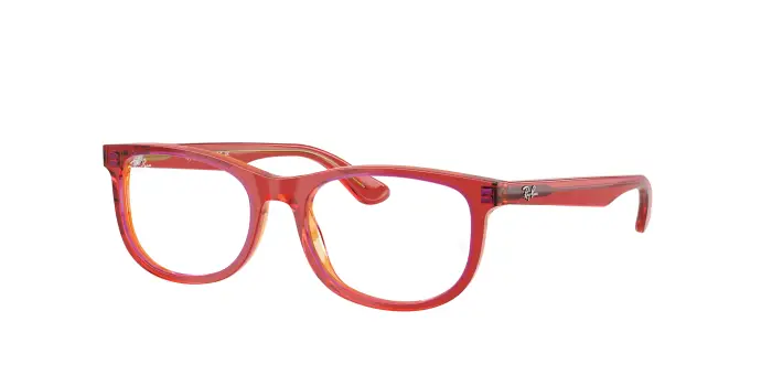 Ray - Ban Bambino RY1642 3998 Montature da vista bambino Acetato Rosso Trasparente Pillow Normale