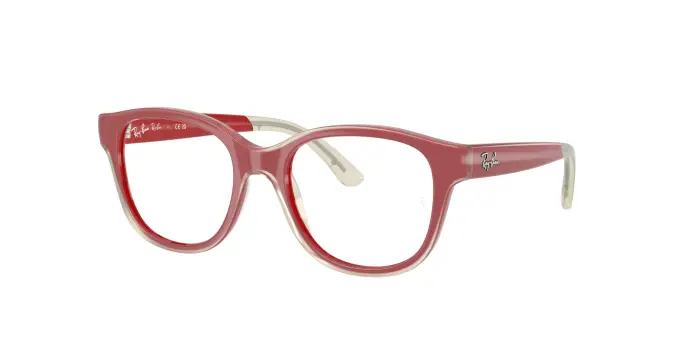 Ray - Ban Bambino RY1950 7204 Montature da vista bambino Iniettato Rosso Trasparente Squadrata Normale