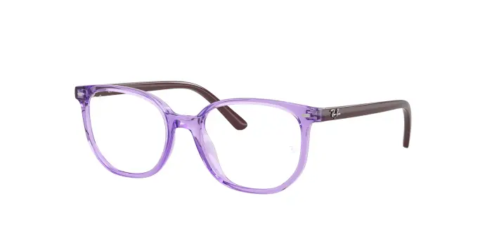 Ray - Ban Bambino RY9097V JUNIOR ELLIOT 7515 Montature da vista bambino Nylon Viola Trasparente Geometrica Normale