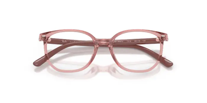 Ray - Ban Bambino RY9097V JUNIOR ELLIOT 7516 Montature da vista bambino Nylon Rosa Trasparente Geometrica Normale
