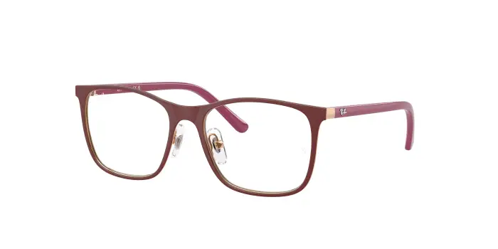 Ray - Ban Bambino RY9551V 4077 Montature da vista bambino Metallo Rosso Trasparente Squadrata Normale