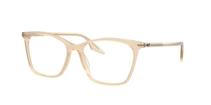 Ray - Ban Donna RX5422 8505 Montature da vista Acetato Beige Trasparente Cat Eye Normale