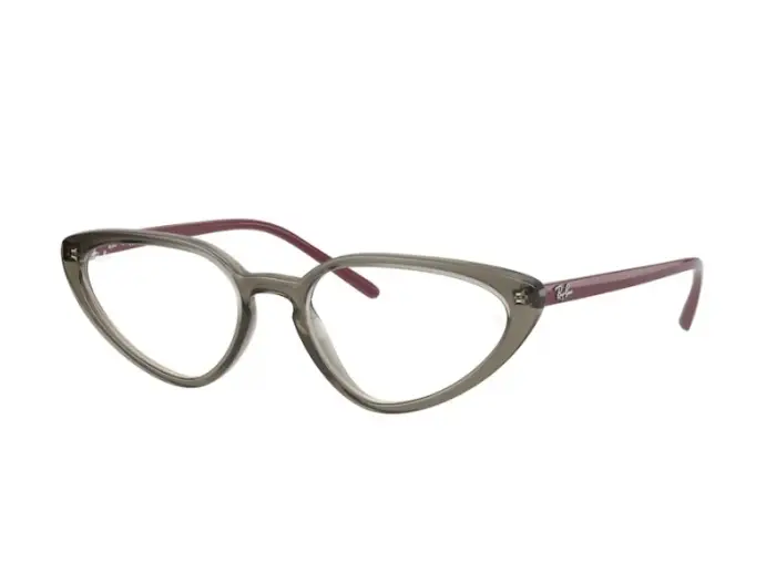 Ray - Ban Donna RX7188 8083 Montature da vista Plastica Grigio Cat Eye