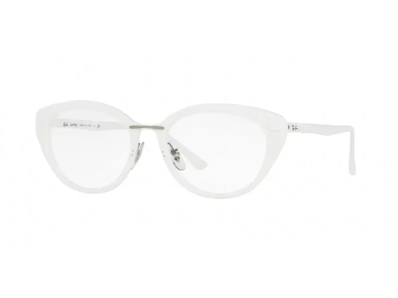 Ray - Ban Donna RX7088 5618 Montature da vista Plastica Bianco Cat Eye