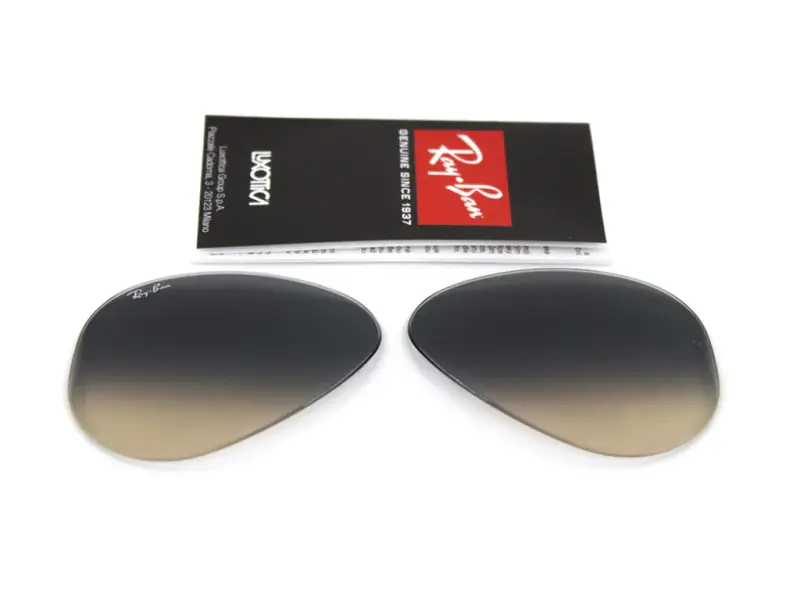 Ray - Ban Unisex Coppia di Lenti di ricambio RB3025 AVIATOR Lenti di ricambio Metallo Pilot