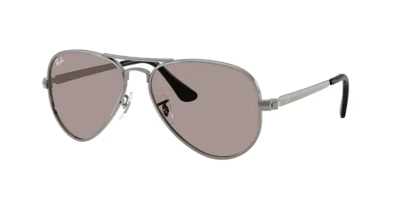 Ray - Ban Unisex RB3925 AVIATOR MAX 004/53 Occhiali da sole Metallo Grigio Viola Pilot Normale