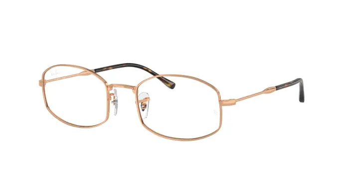 Ray - Ban Unisex RX6510 3094 Montature da vista Metallo Oro Trasparente Pillow Normale