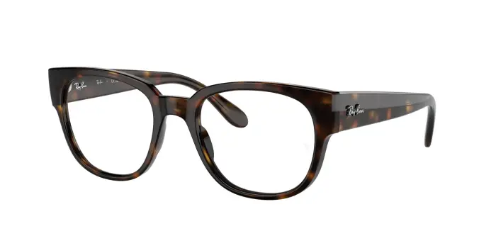 Ray - Ban Unisex RX7210 2012 Montature da vista Acetato Tartaruga Trasparente Squadrata Normale