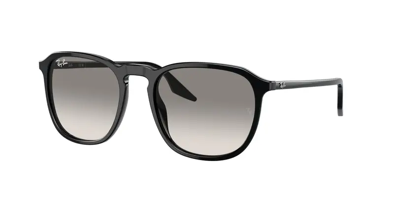 Ray - Ban Unisex RB2203 901/32 Occhiali da sole Acetato Nero Grigio Squadrata Normale Sfumato