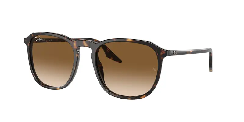Ray - Ban Unisex RB2203 902/51 Occhiali da sole Acetato Tartaruga Marrone Squadrata Normale Sfumato