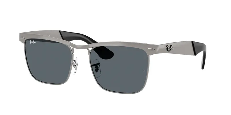 Ray - Ban Unisex RB3875 WAYFARER DELUXE 029/R5 Occhiali da sole Metallo Canna di fucile Blu Squadrata Normale