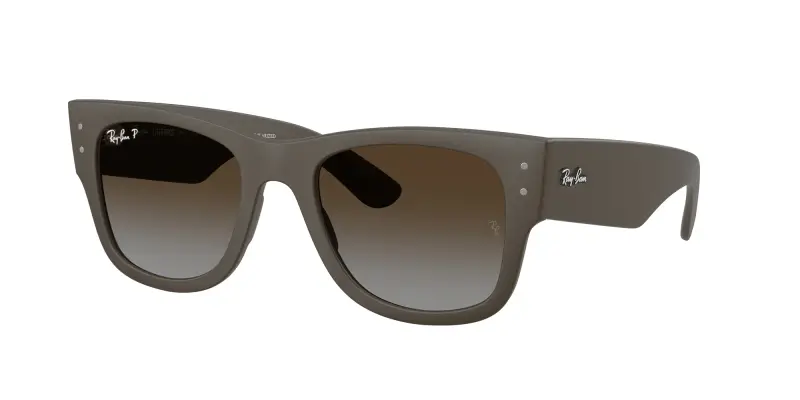 Ray - Ban Unisex RB4840S 6124T5 Occhiali da sole Peek Marrone Marrone Squadrata Polarizzata Sfumato