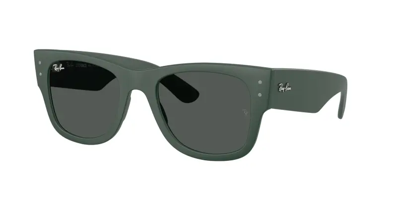 Ray - Ban Unisex RB4840S 665787 Occhiali da sole Peek Verde Grigio Squadrata Normale