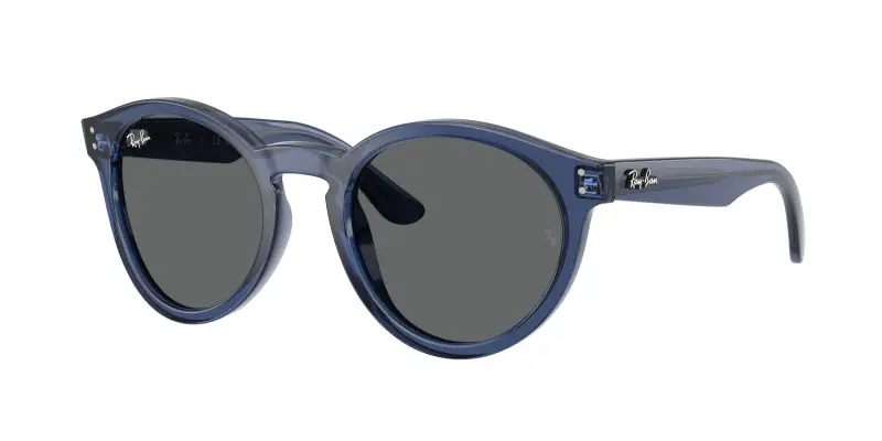 Ray - Ban Unisex RBR0505S 6708GR Occhiali da sole Acetato Blu Grigio Pantos Normale