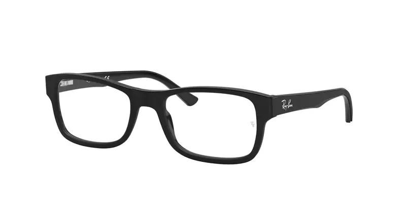 Ray - Ban Unisex RX5268 5119 Montature da vista Acetato Nero Trasparente Squadrata Normale