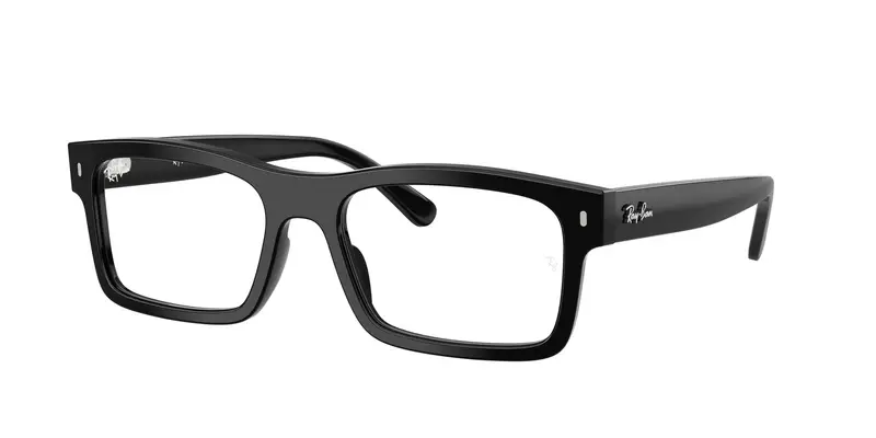 Ray - Ban Unisex RX5435 2000 Montature da vista Acetato Nero Trasparente Squadrata Normale