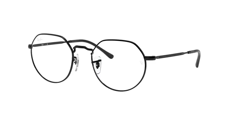 Ray - Ban Unisex RX6465 JACK 2509 Montature da vista Metallo Nero Trasparente Geometrica Normale