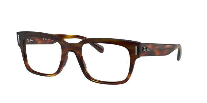 Uomo Ray - Ban RX5388 JEFFREY 2144 Montature da vista Plastica Havana Squadrata