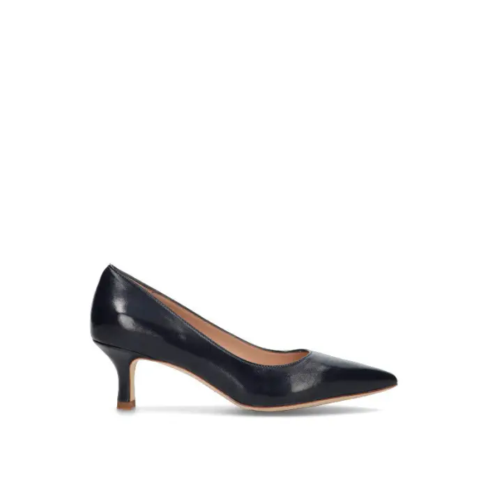 REBECCA VAN DIK Décolleté donna blu in pelle Vario