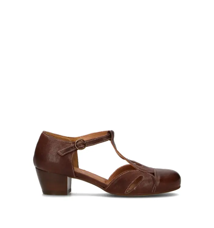REBECCA VAN DIK Décolleté donna cacao in pelle Vario
