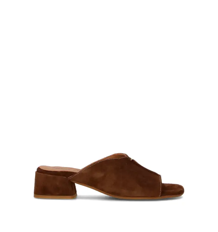 REBECCA VAN DIK Sandalo donna marrone in suede Vario