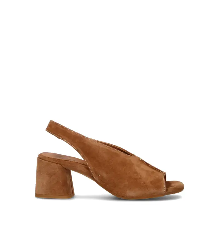 REBECCA VAN DIK Sandalo donna marrone in suede Vario