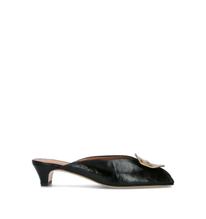 REBECCA VAN DIK Sandalo donna nero in pelle Vario