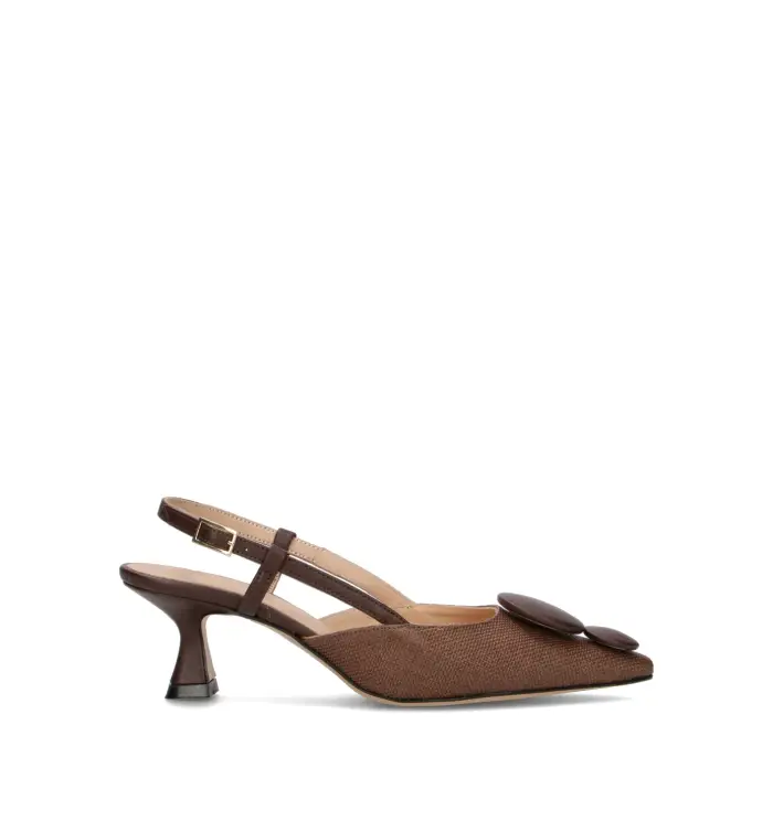 REBECCA VAN DIK Slingback donna marrone Vario