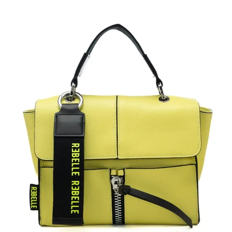 Rebelle borsa chloe satchel bag con tracolla removibile gialla