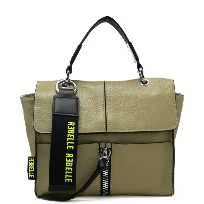 Rebelle borsa chloe satchel bag con tracolla removibile verde