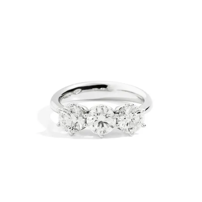 RECARLO Anello Trilogy - Oro Bianco 18 Kt