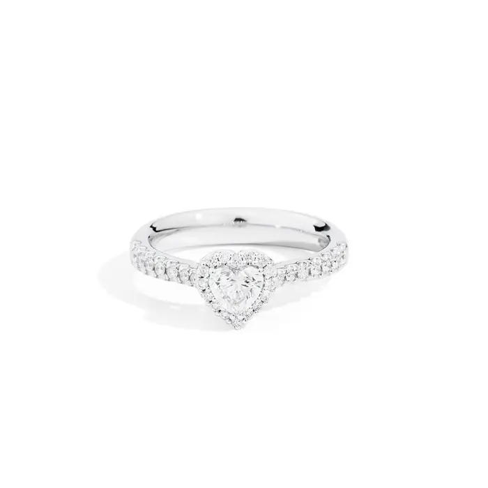 RECARLO Solitario Halo Heart - Solitari