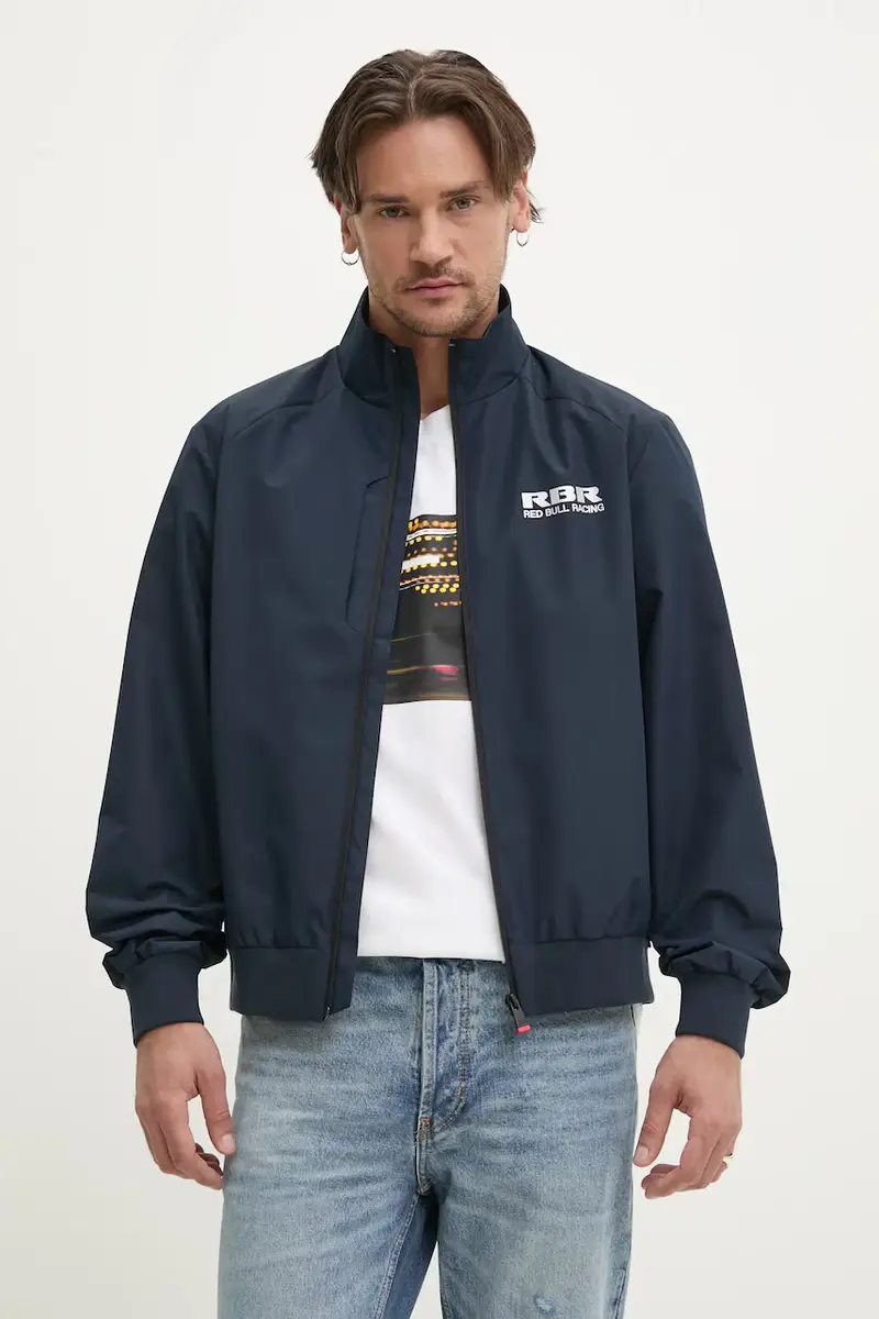 Red Bull Racing x Pepe Jeans giacca MARINA WINDBREAKER colore blu navy RM400012