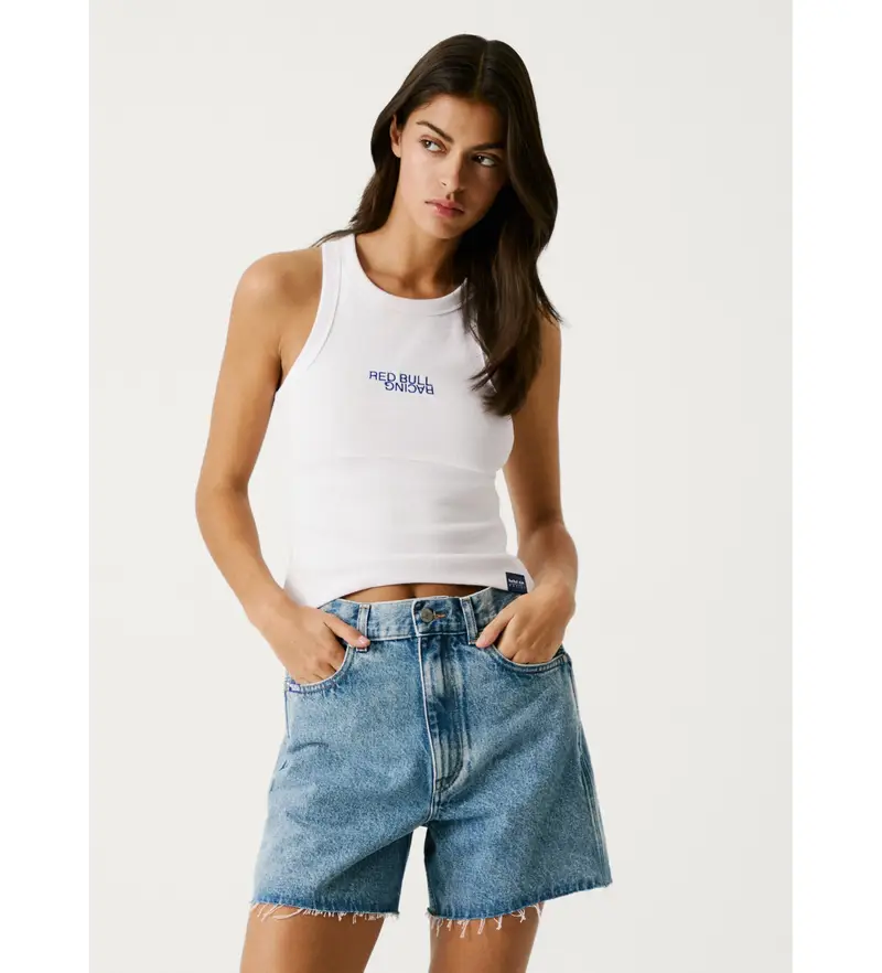 Red Bull Racing x Pepe Jeans Jeans Donna Bianco 4036931