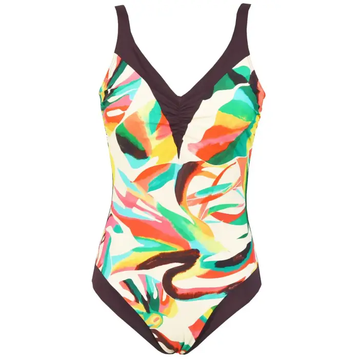 Red Point Costume da bagno intero Kiba Reductor aros escote Multicolore