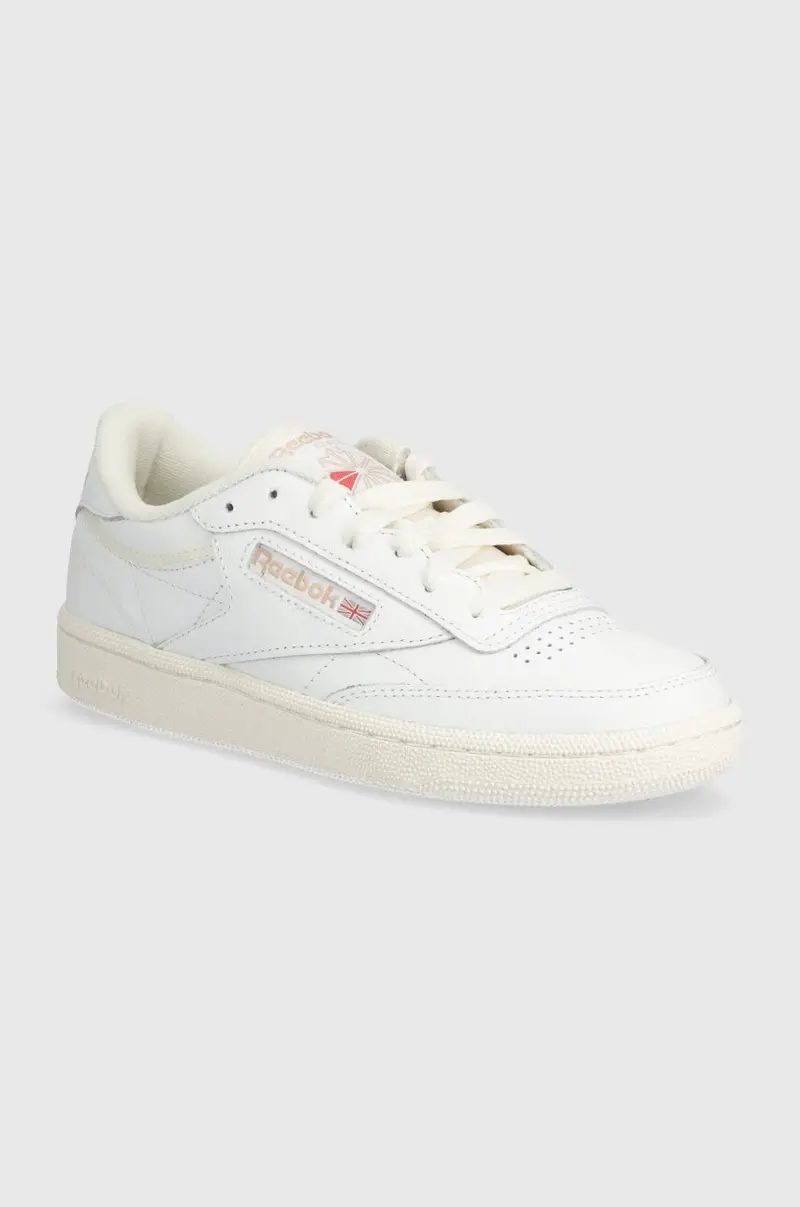 Reebok Classic sneakers in pelle Club C 85 colore bianco 100074234