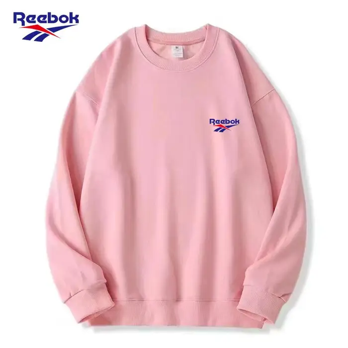 Felpa Girocollo Ricamata Reebok Nuova da Uomo e Donna per Primavera e Autunno Felpa con Cappuccio da Uomo M