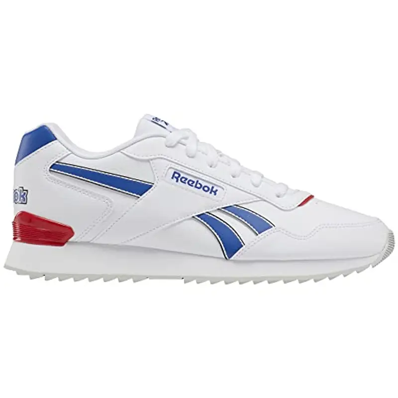 Reebok Glide Ripple Clip, Sneaker Unisex - Adulto, 5 Women/ 3.5 Men, Bianco Grigio Puro Blu Vector